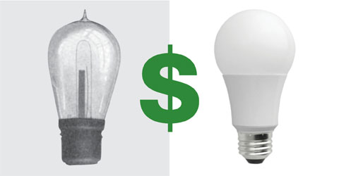 Old Edison Bulbs vs. Modern LEDs
