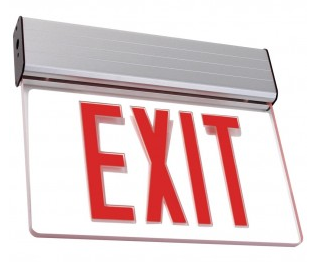 Edge Lit LED Exit Sign