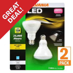 Sylvania BR30 LED 2-Pack